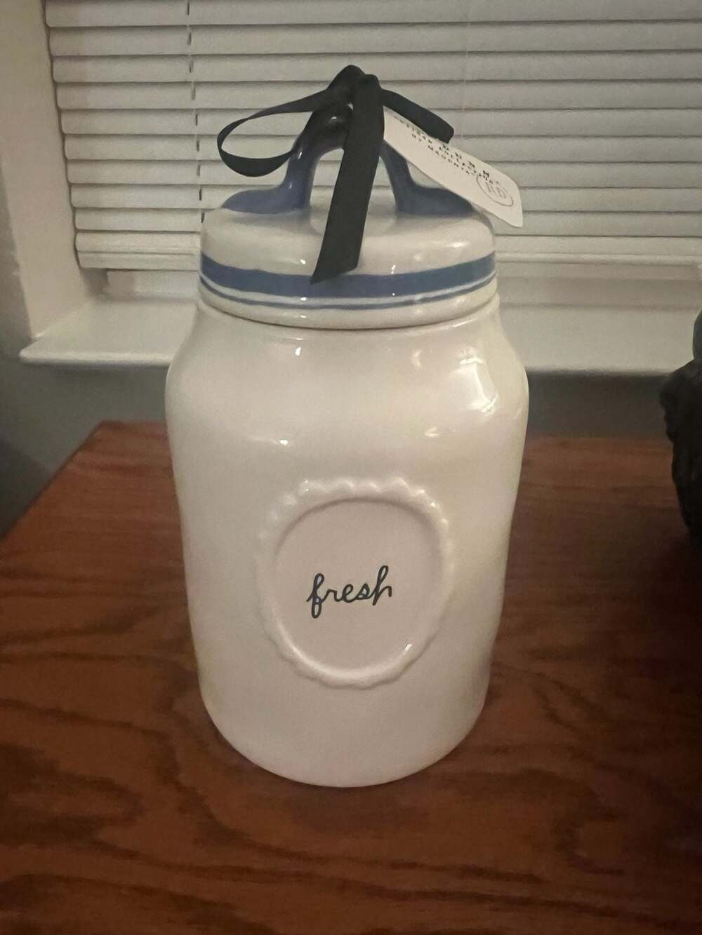 Rae Dunn Artisan Collection by Magenta Fresh Ceramic Canister with Lid
